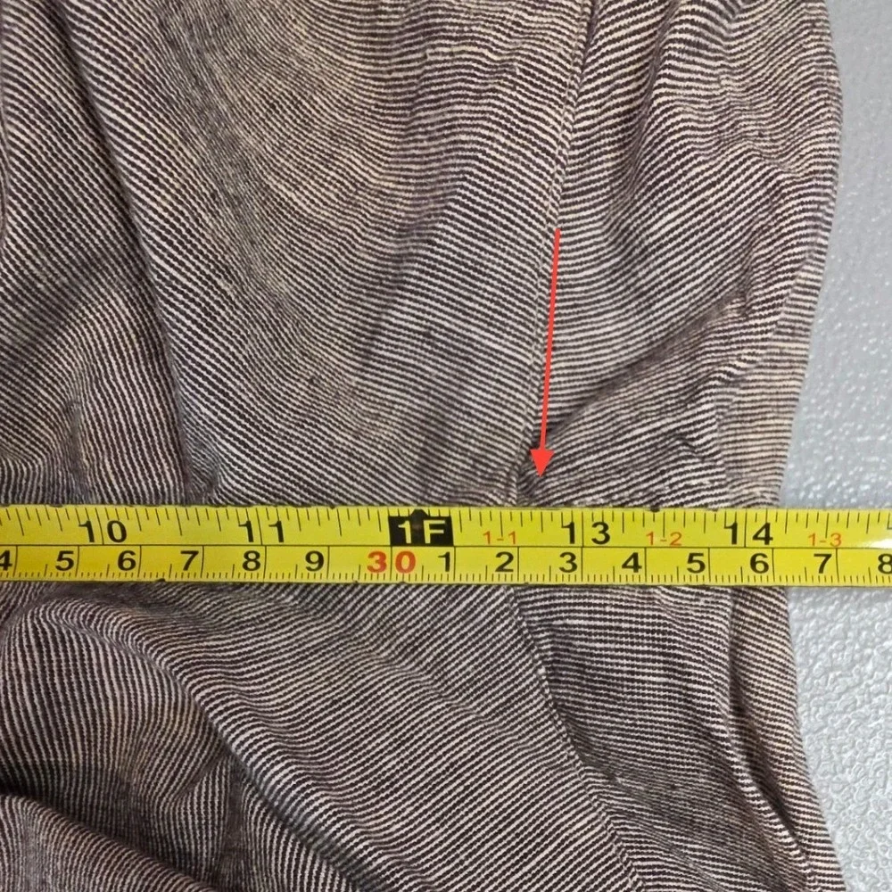 Abercrombie & Fitch Mens XL Linen Blend Pull On Elastic Waist Short in Brown NWT